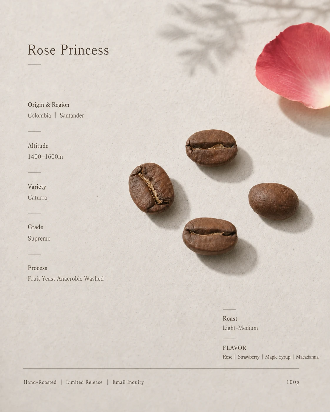 Rose Princess product showcase image.