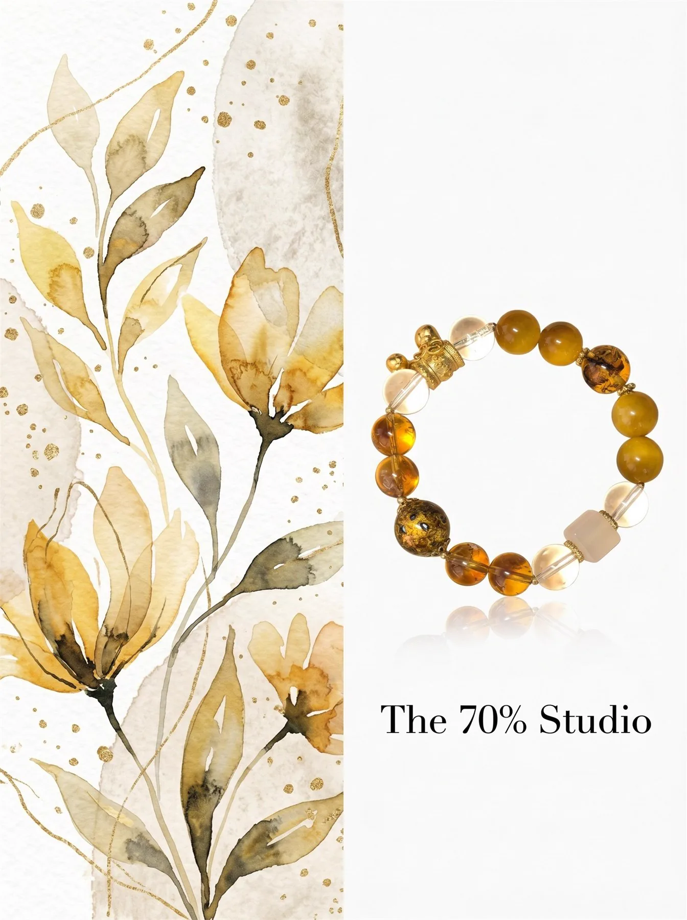 Golden Earth Radiance crystal bracelet.